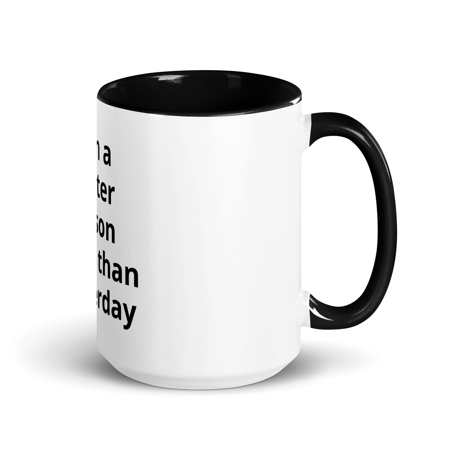 White Coffee Cups Teacups with Black Accent