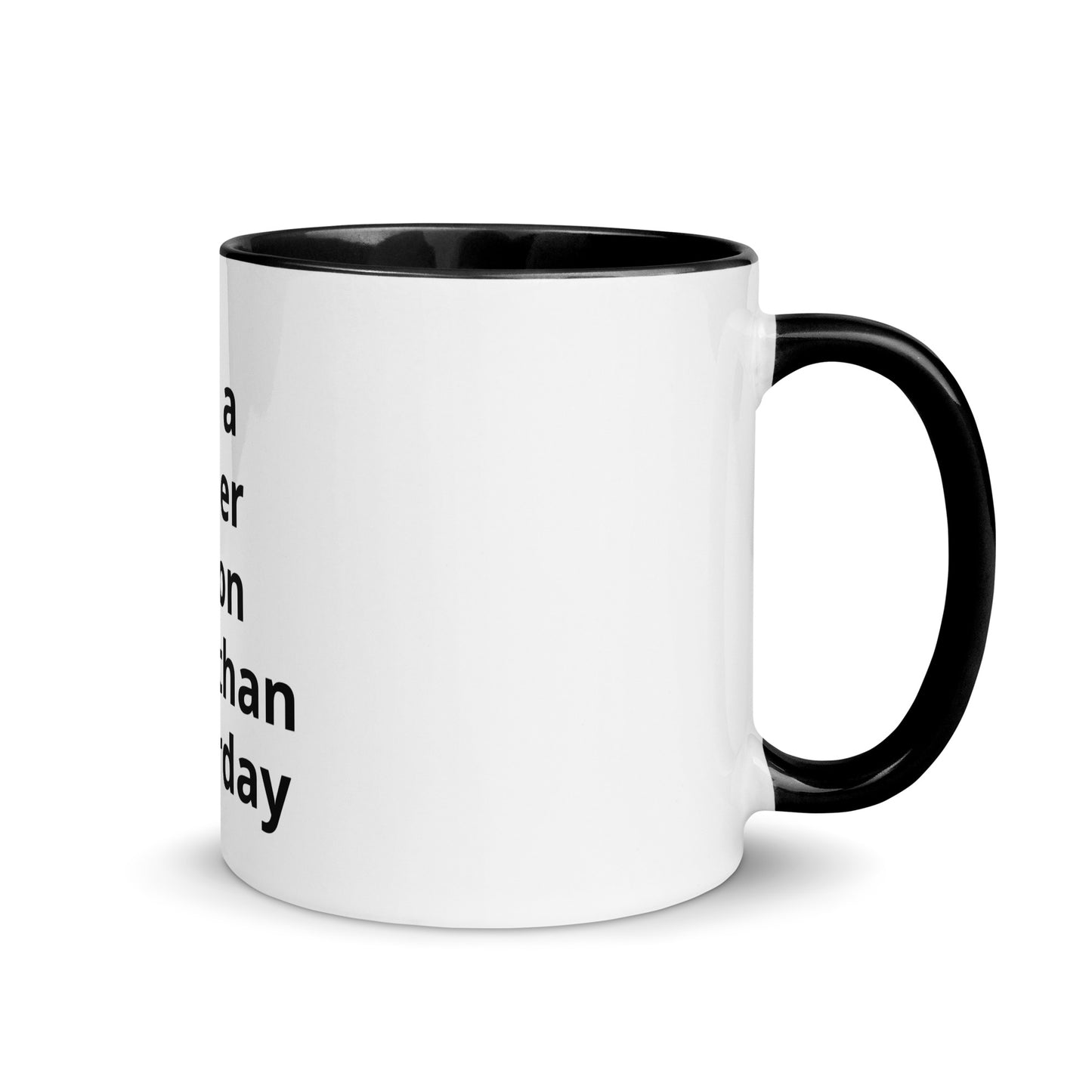White Coffee Cups Teacups with Black Accent