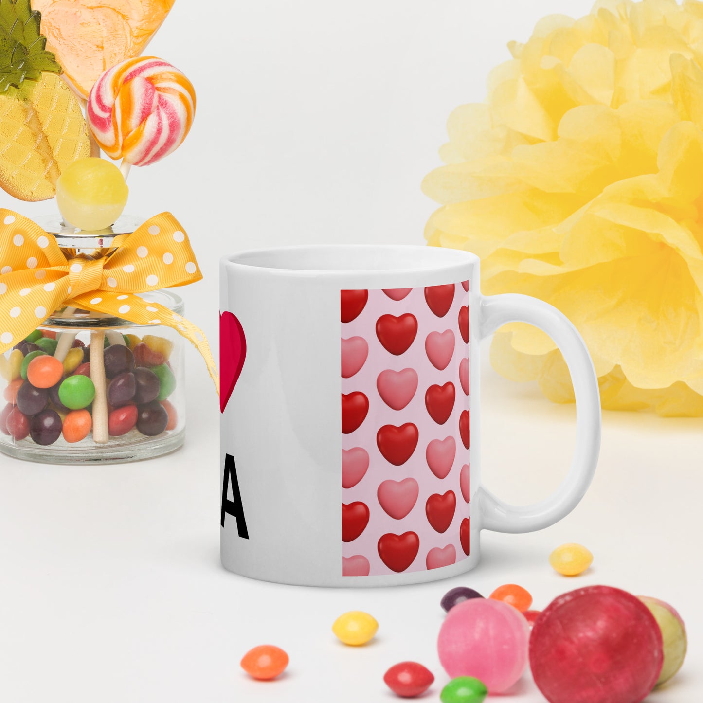 White Cup I Love Tea Cup