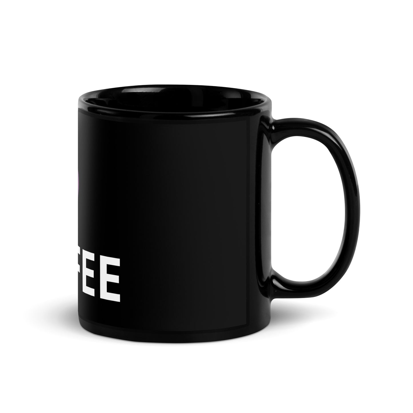 Black Glossy Coffee Mug, Cup