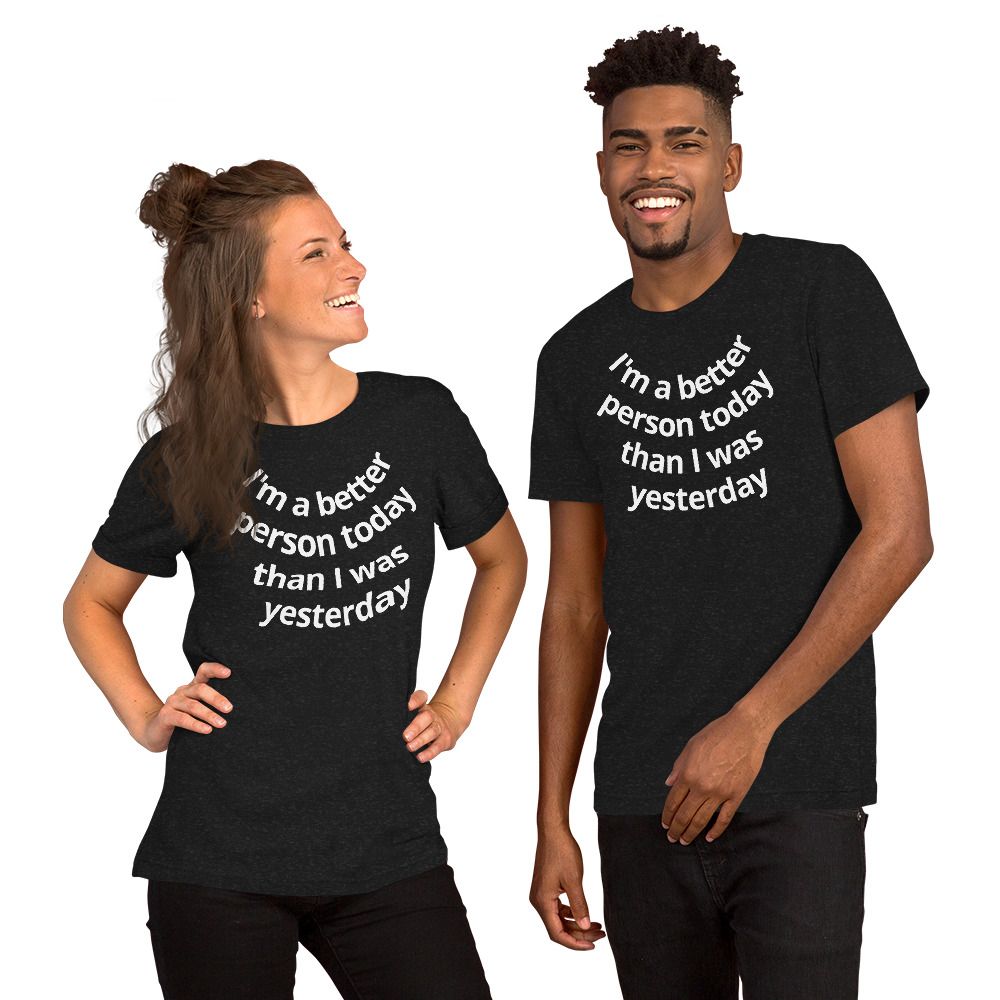 Navy Blue T-Shirts Inspirational T-Shirts - Black Heather - 3XL