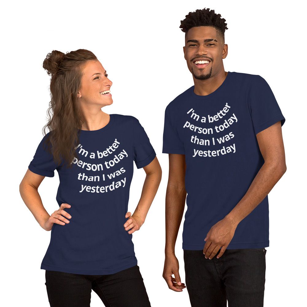 Navy Blue T-Shirts Inspirational T-Shirts - L - Navy Blue