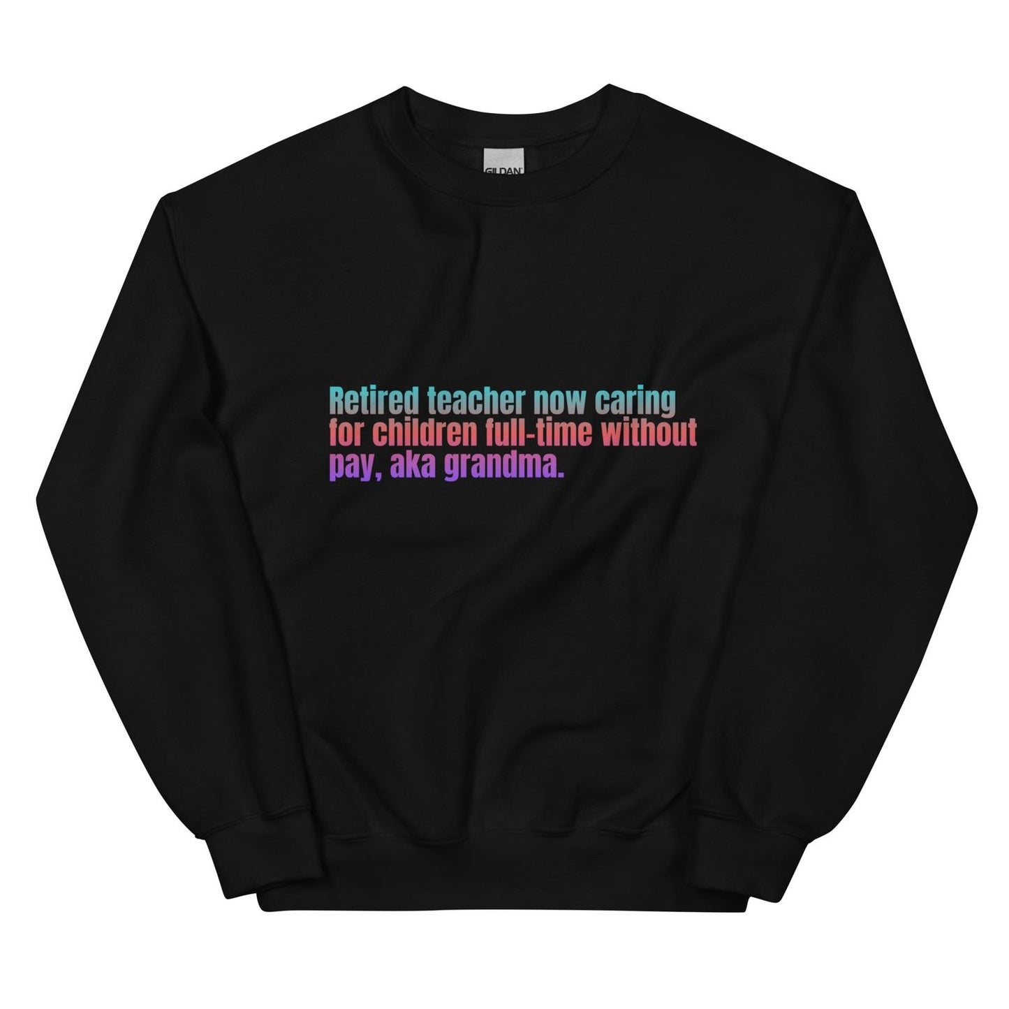White Sweatshirt - Black - 3XL