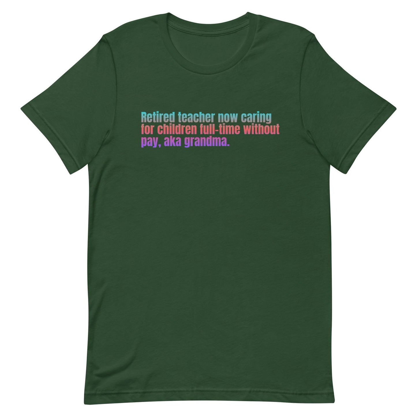 Blue T-Shirt - Forest Green - L