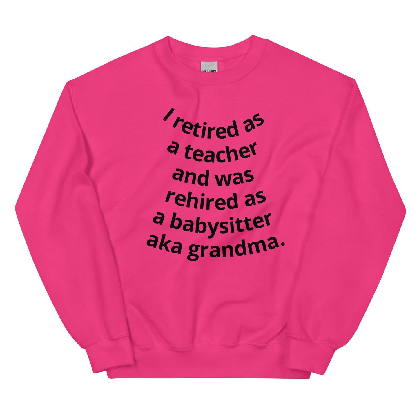 Pink Sweatshirt - Dark Pink - 4XL