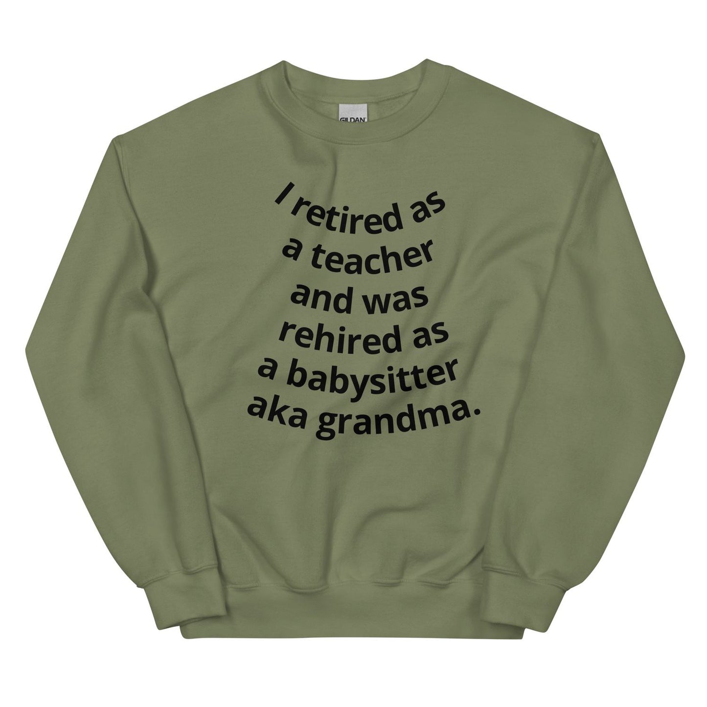 Pink Sweatshirt - Military Green - M