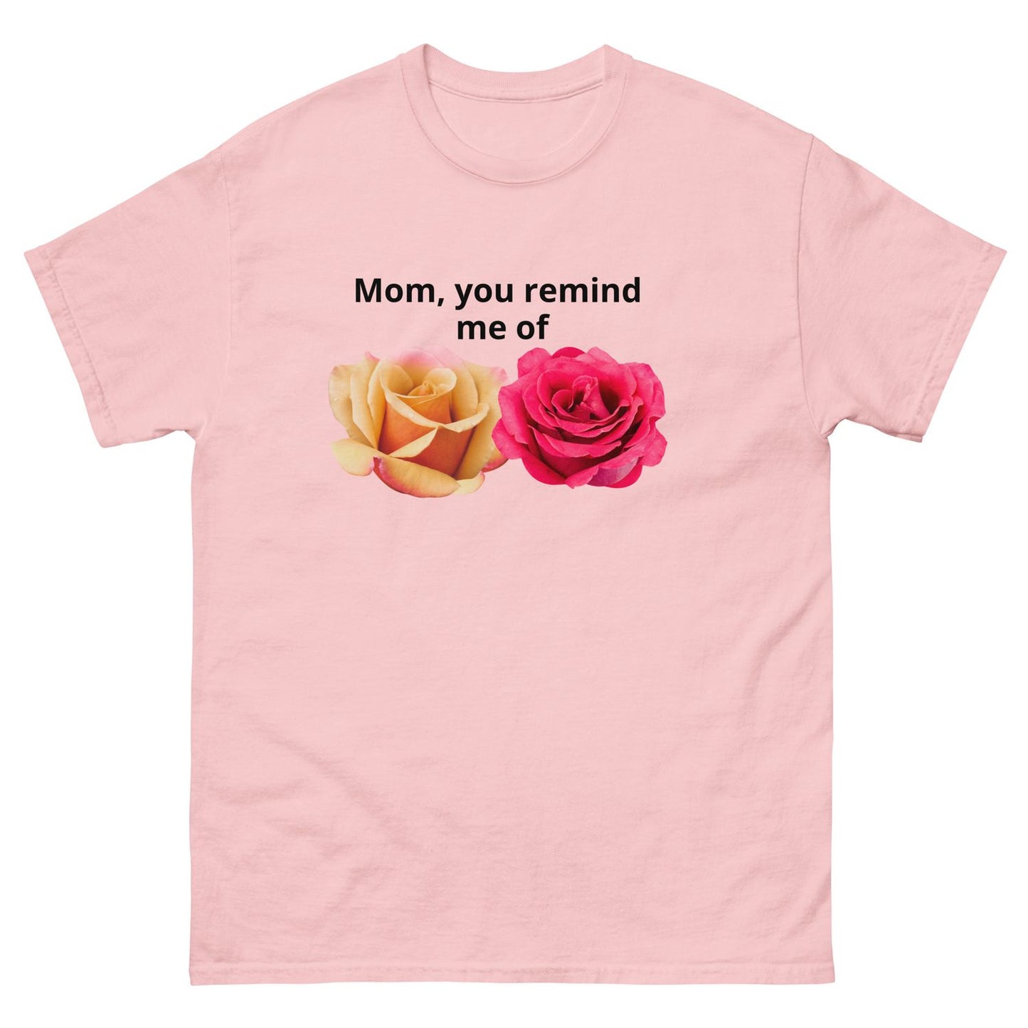 White T-Shirt - Light Pink - L