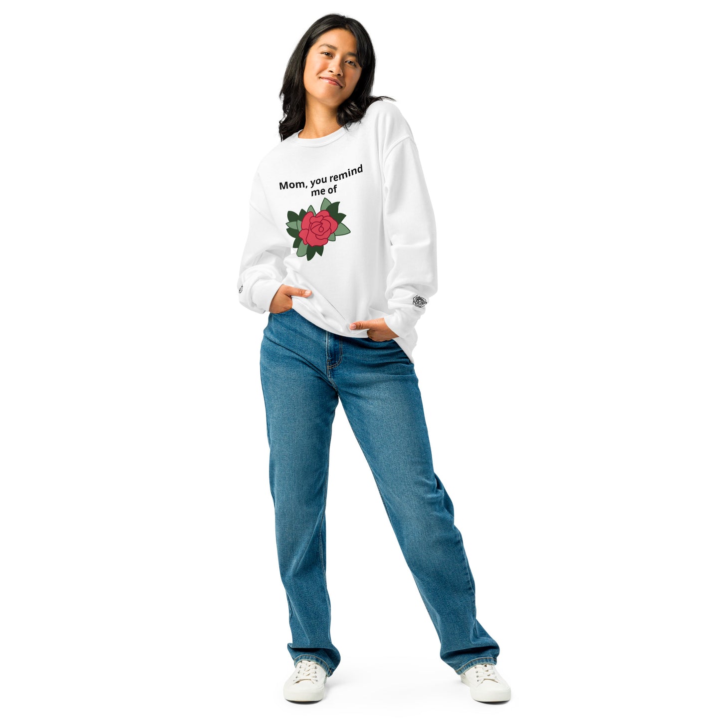 White Crew neck sweatshirt