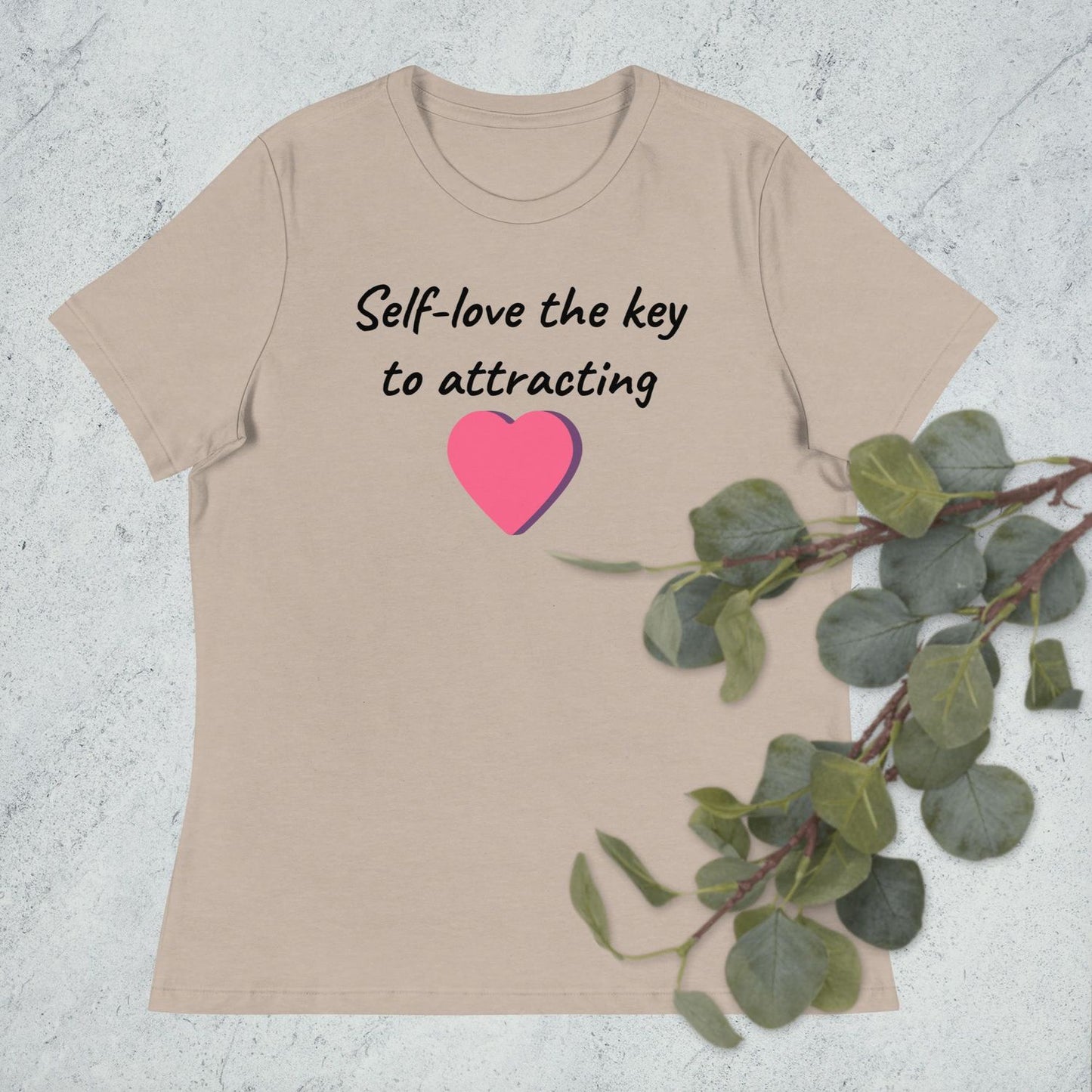 White T-Shirt - Heather Stone - XL