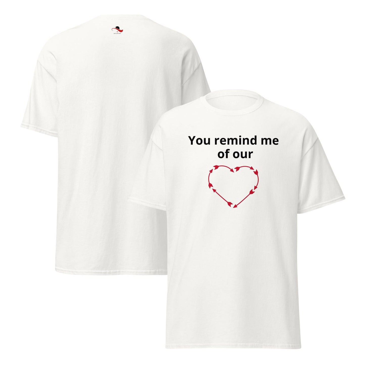 Dark Pink T-Shirt - White - S