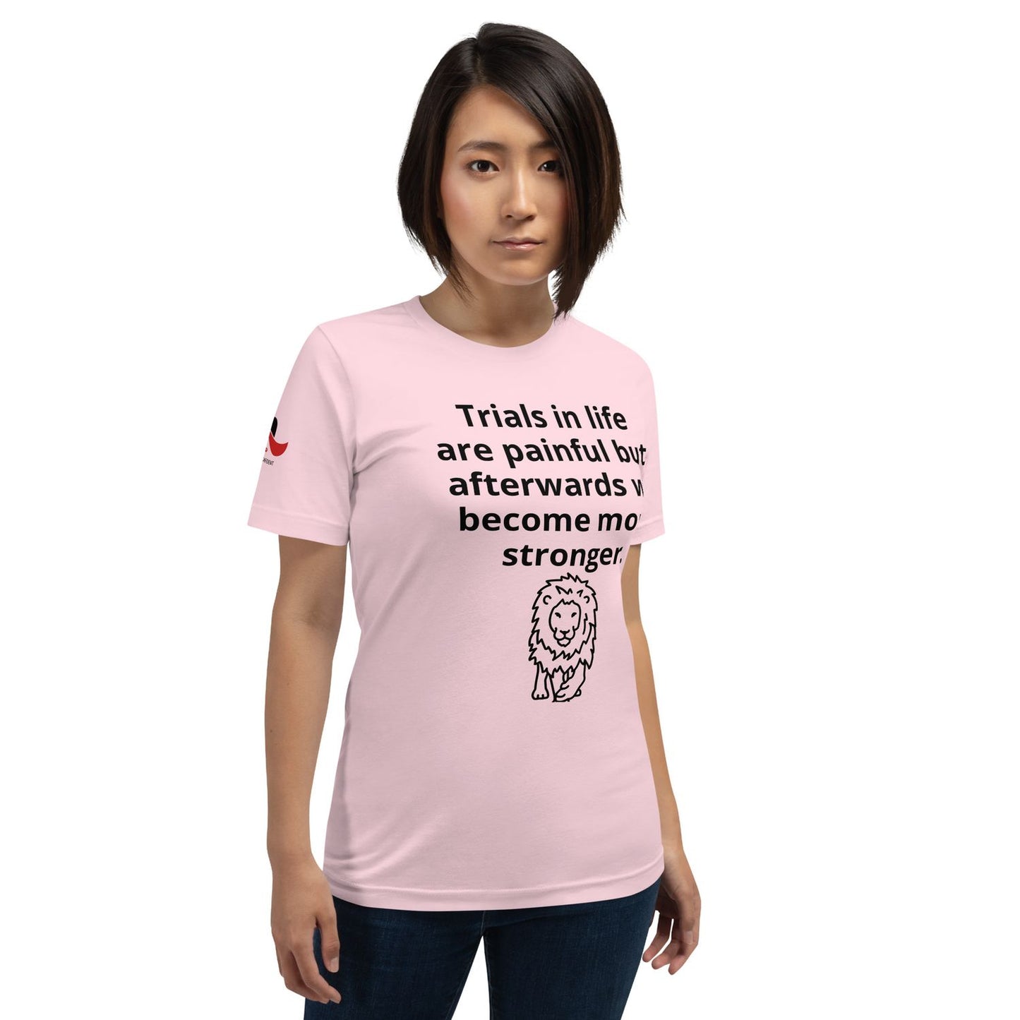 White T-Shirt - Soft Pink - 3XL