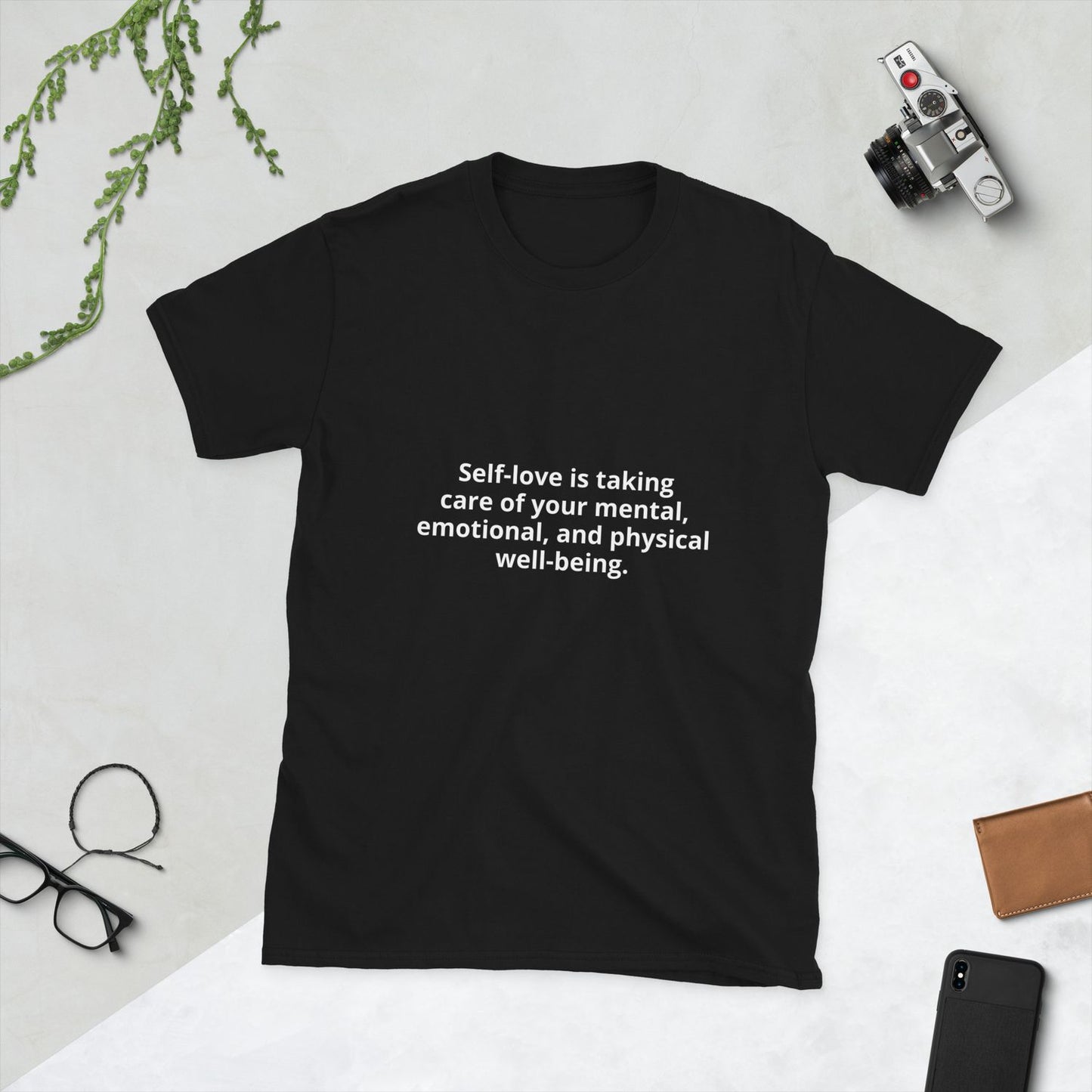 Black T-Shirt - Black - S