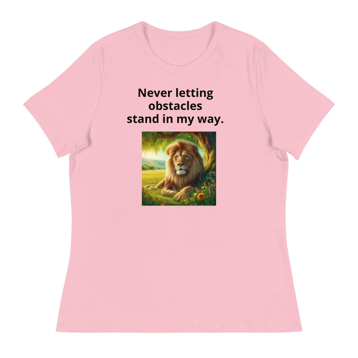 White T-Shirt - Pink - L