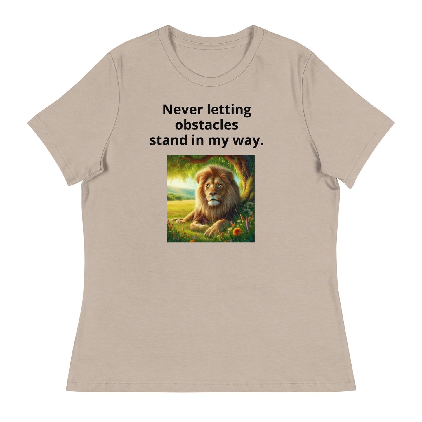 White T-Shirt - Heather Stone - S