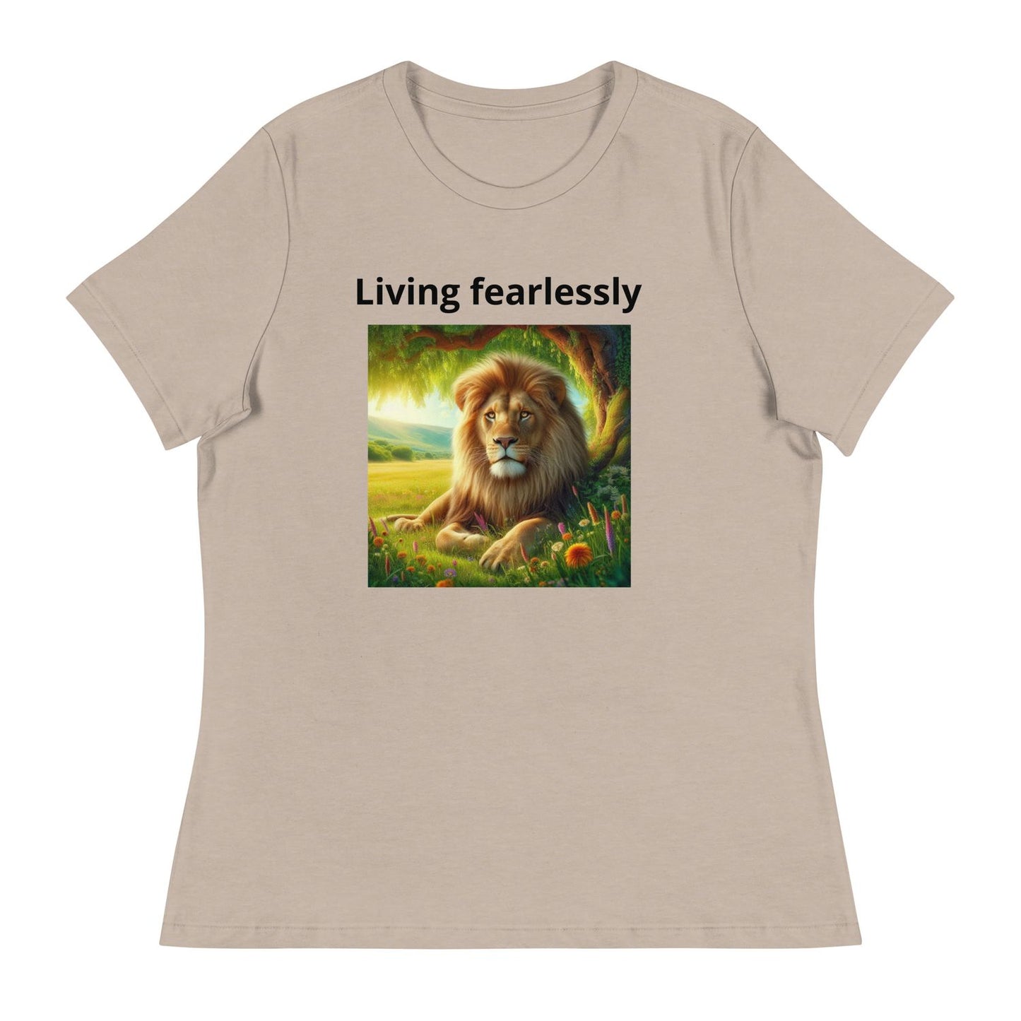 Women's Pink T-Shirt - Heather Stone - 3XL