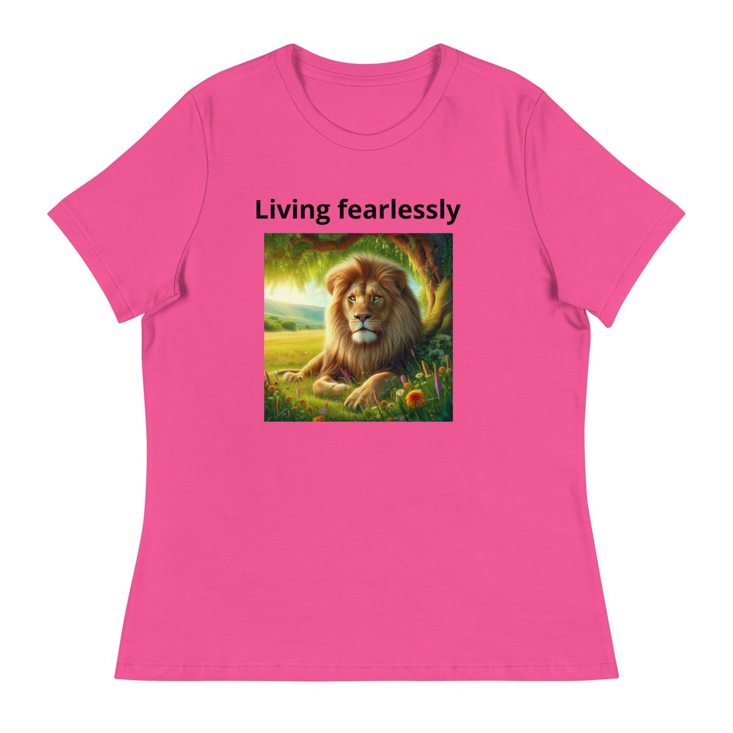 Women's Pink T-Shirt - Berry - XL