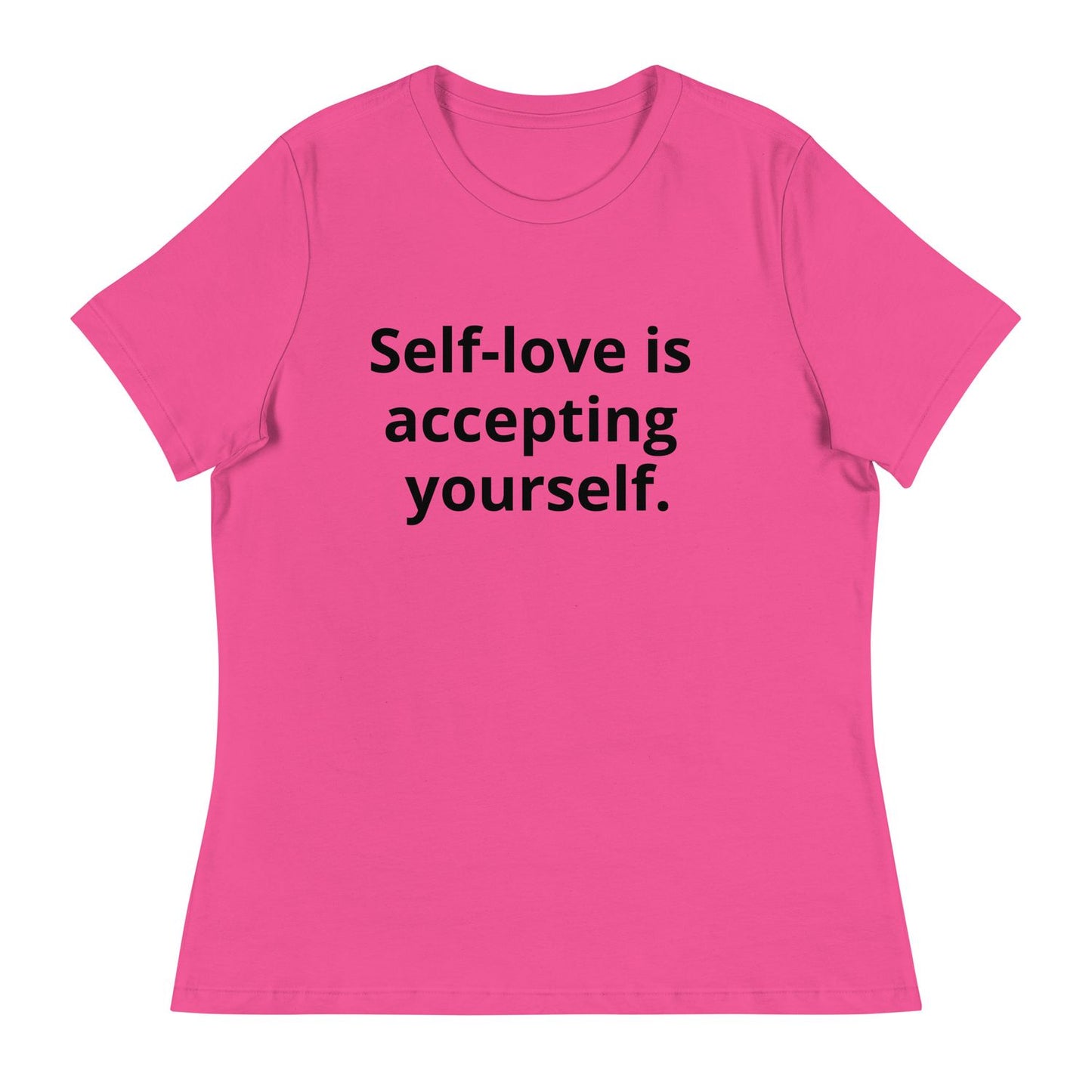 Women's Blue T-Shirt - M - Dark Pink