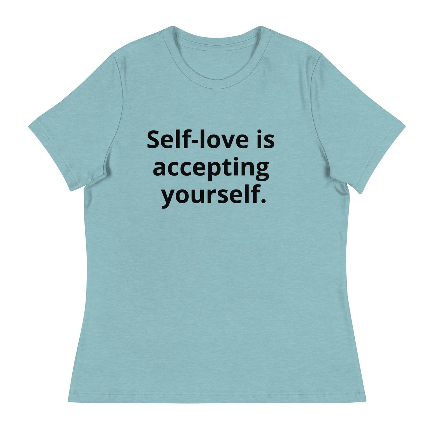 Women's Blue T-Shirt - Heather Blue Lagoon - XL
