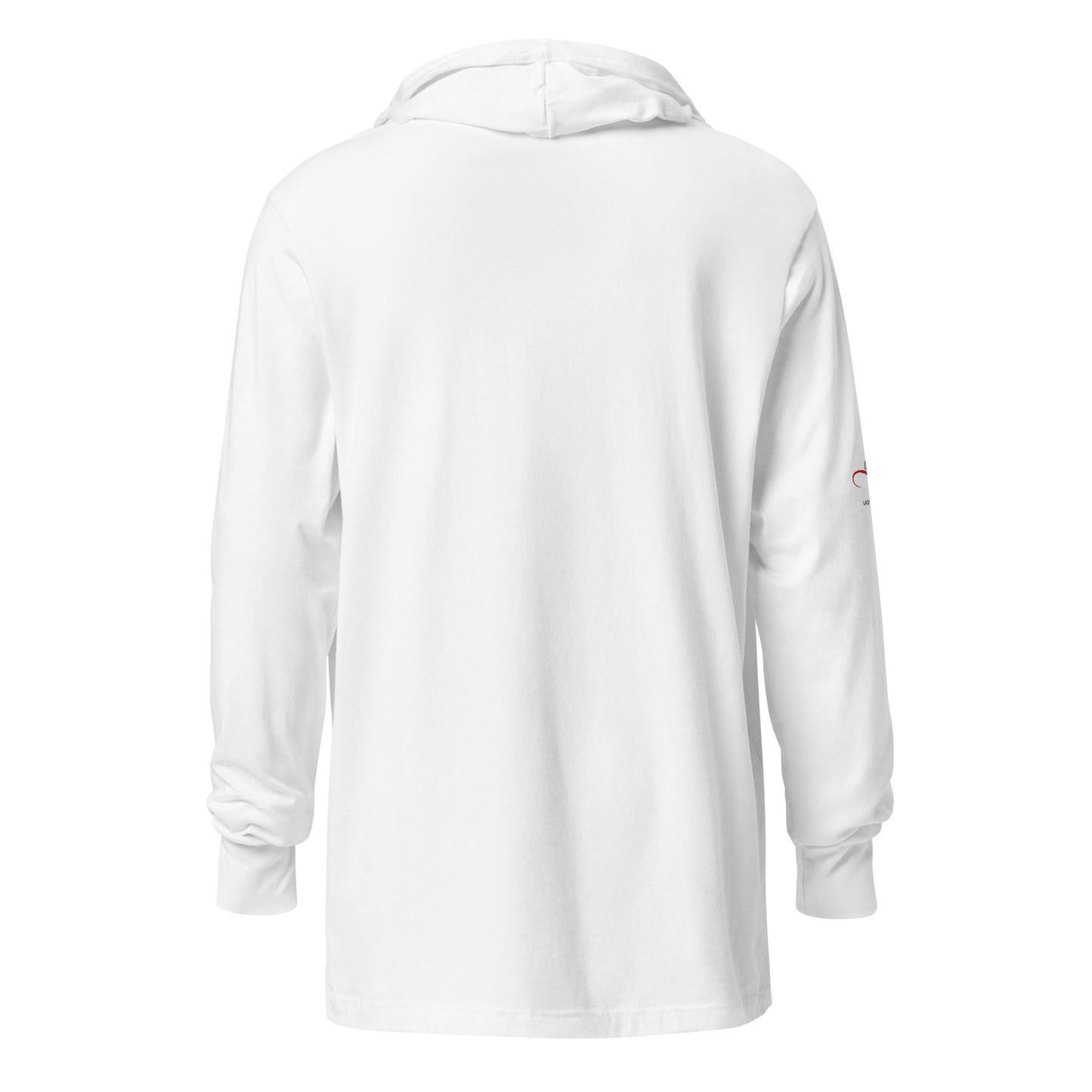 White Hooded Long-sleeve Shirt
