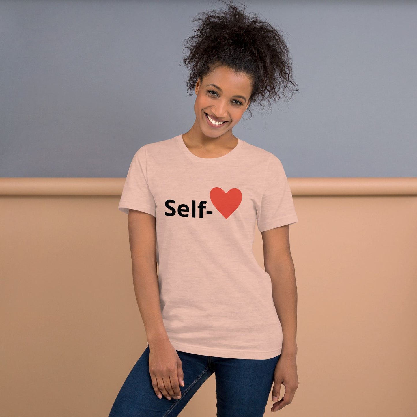 Pink T-Shirt - Heather Prism Peach