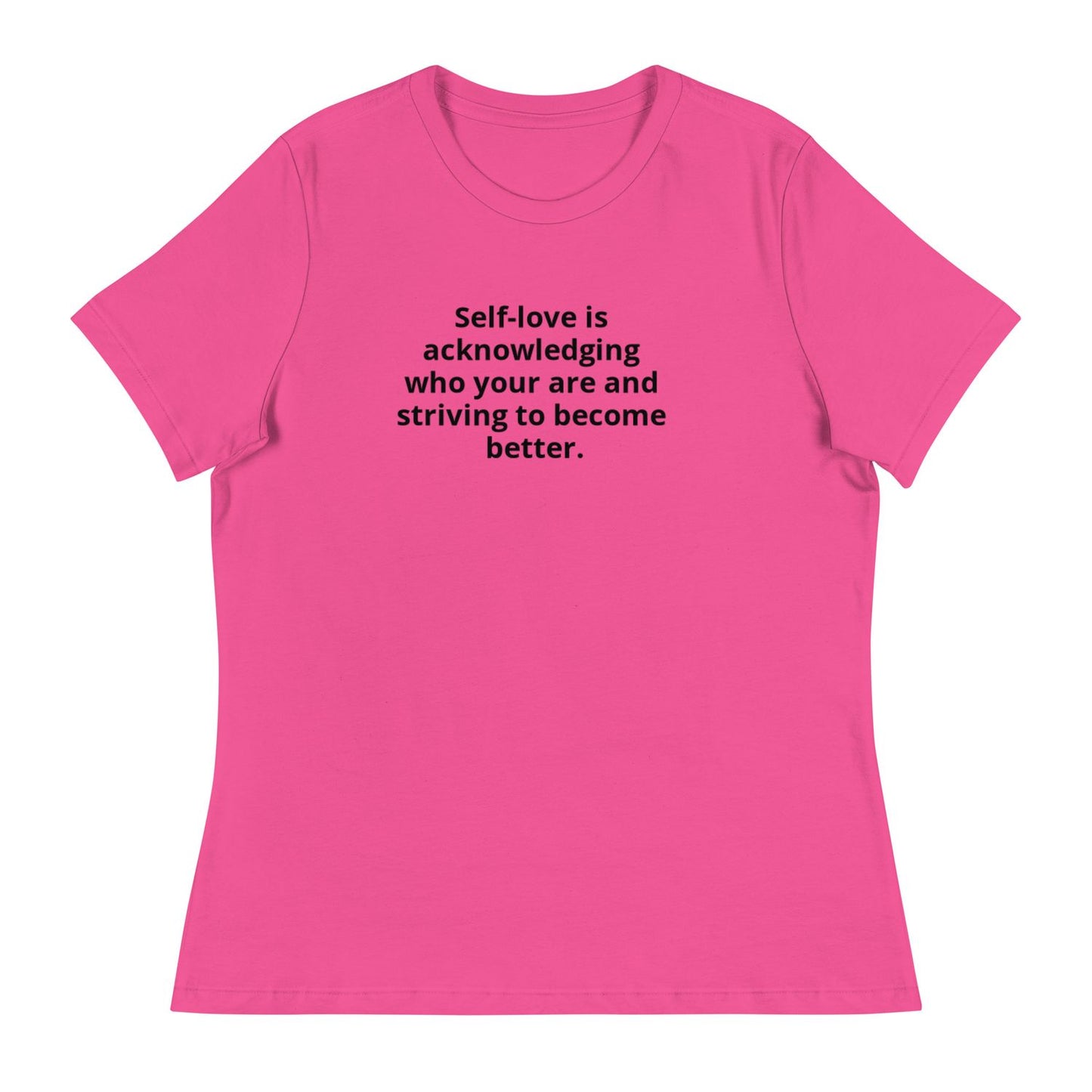 Women's Blue T-Shirt - S - Dark Pink