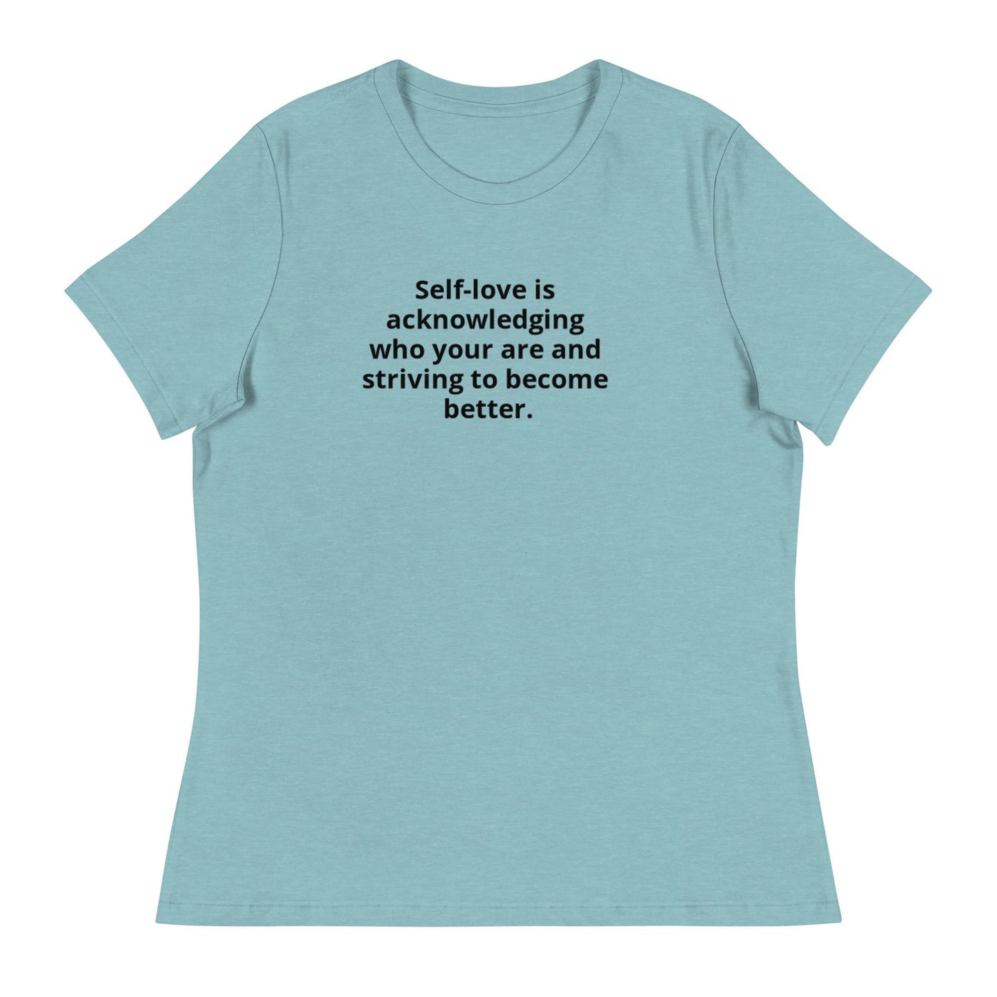 Women's Blue T-Shirt - Heather Blue Lagoon - L