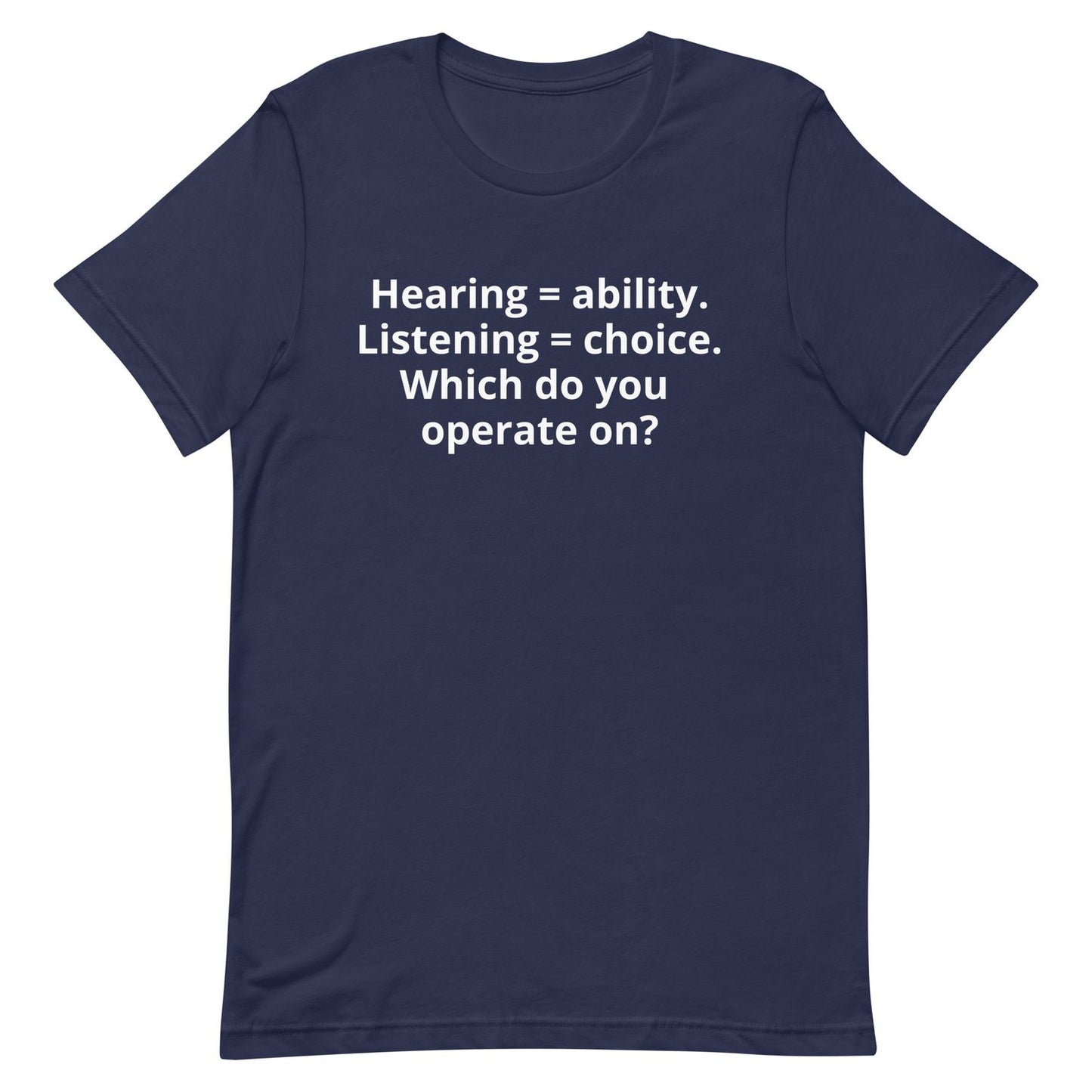 Black T-Shirt - Navy