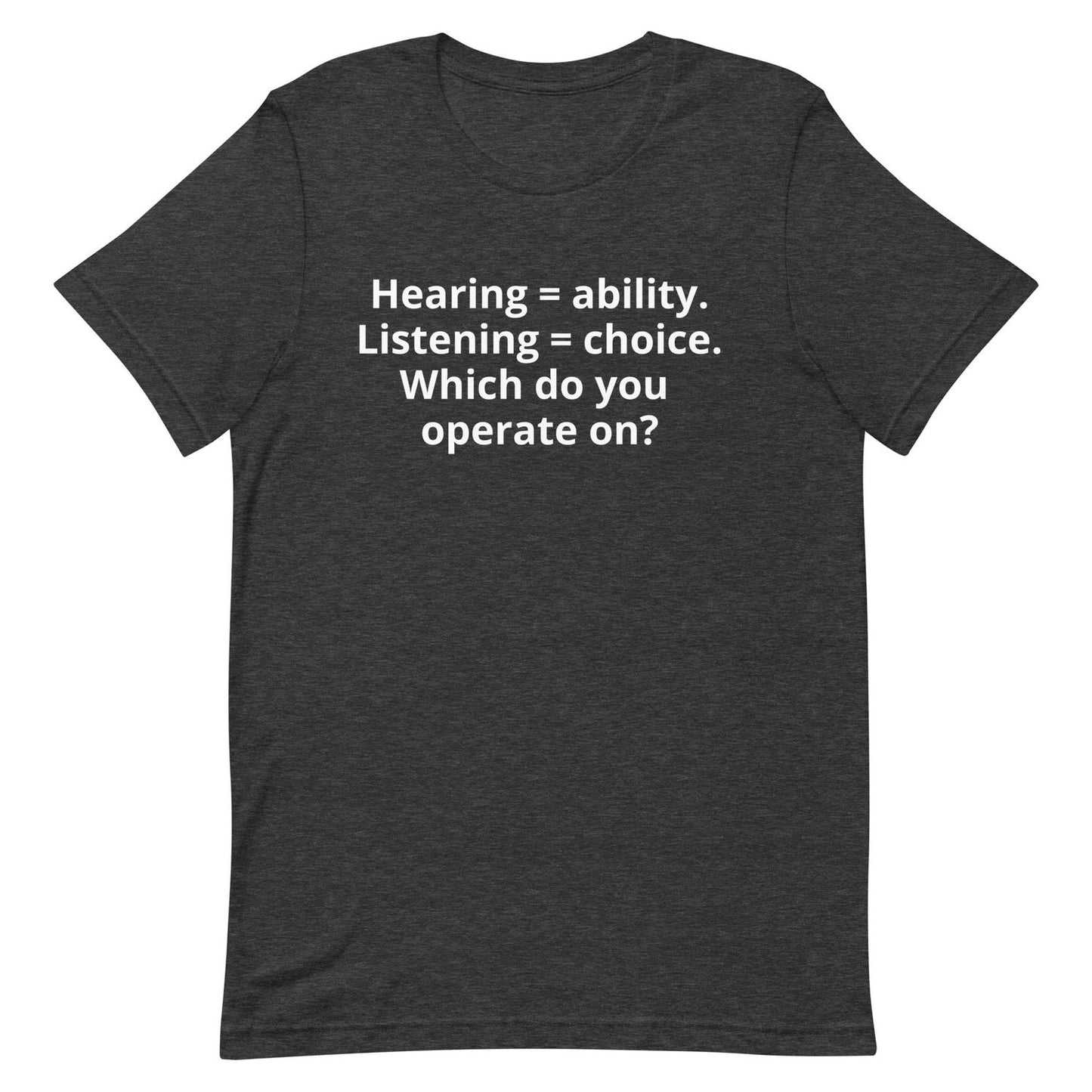 Black T-Shirt - Dark Grey Heather