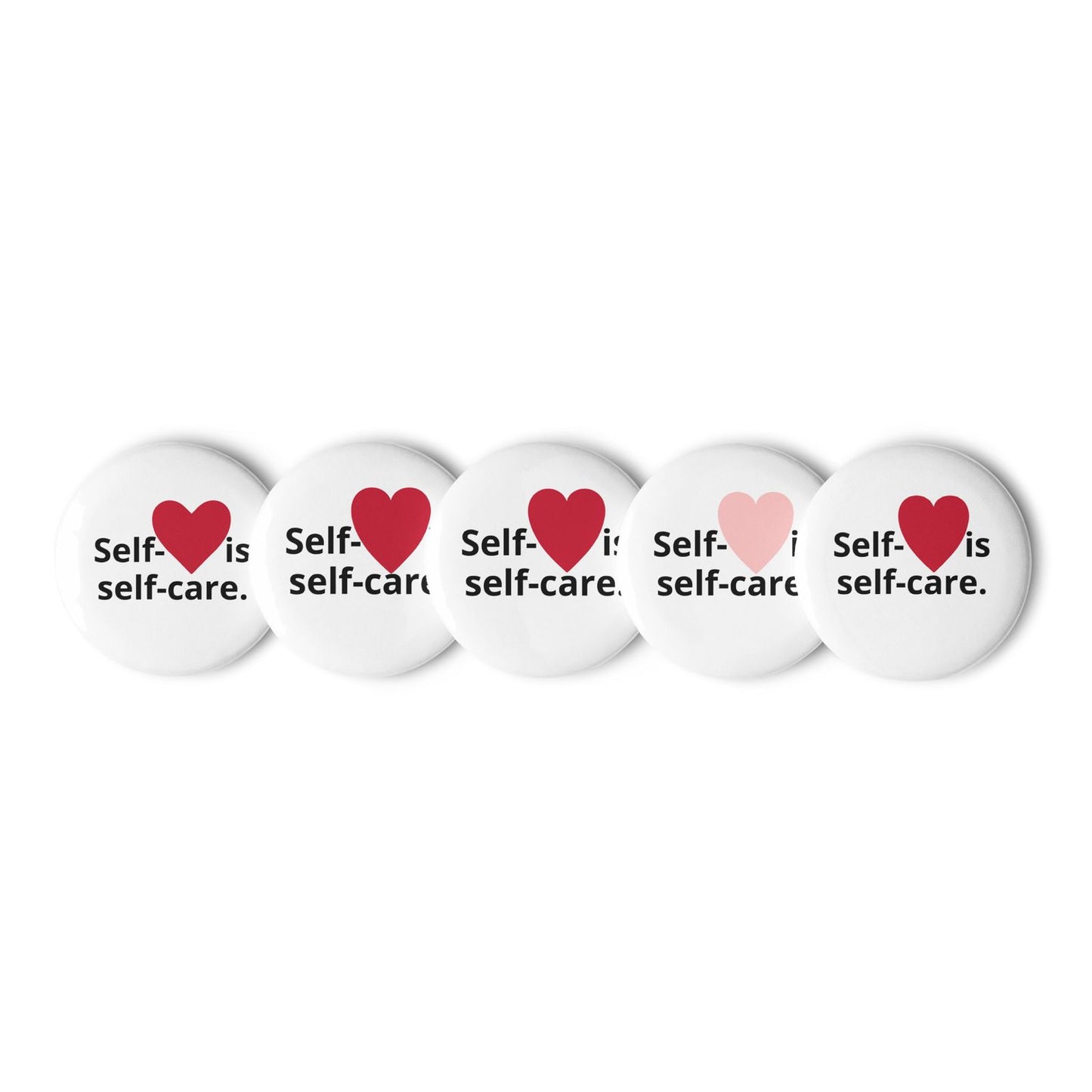 Set of Self-love pin buttons - 2.25″
