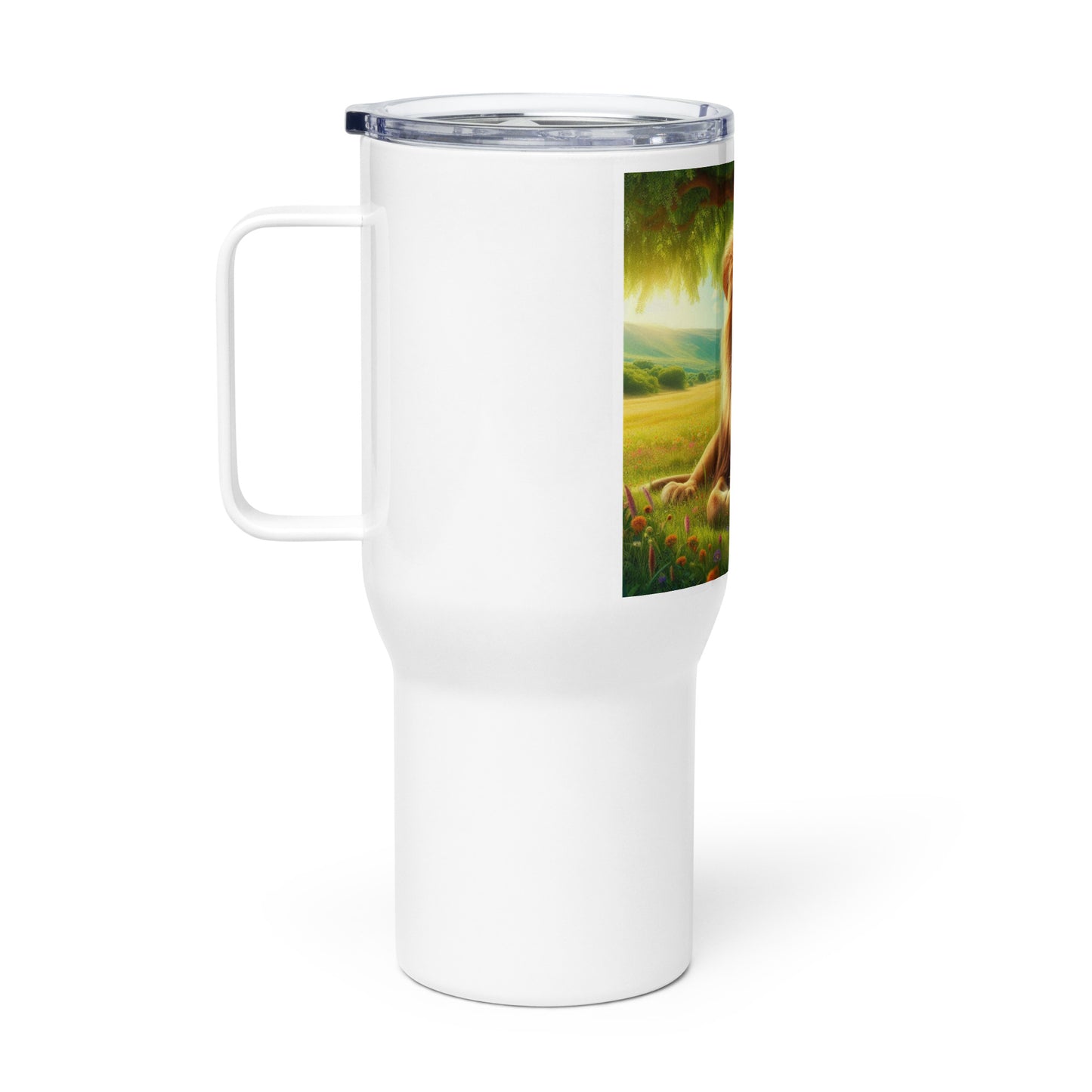 White Travel Cup
