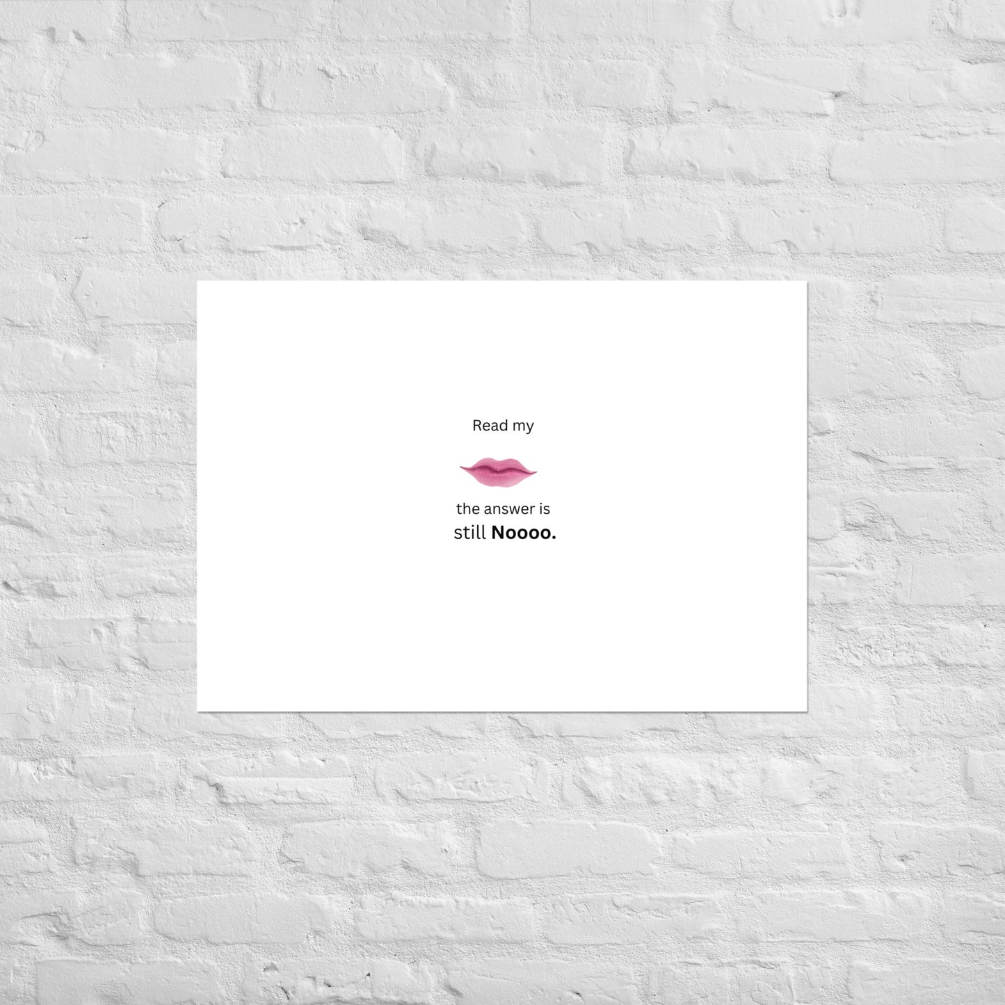 White Poster