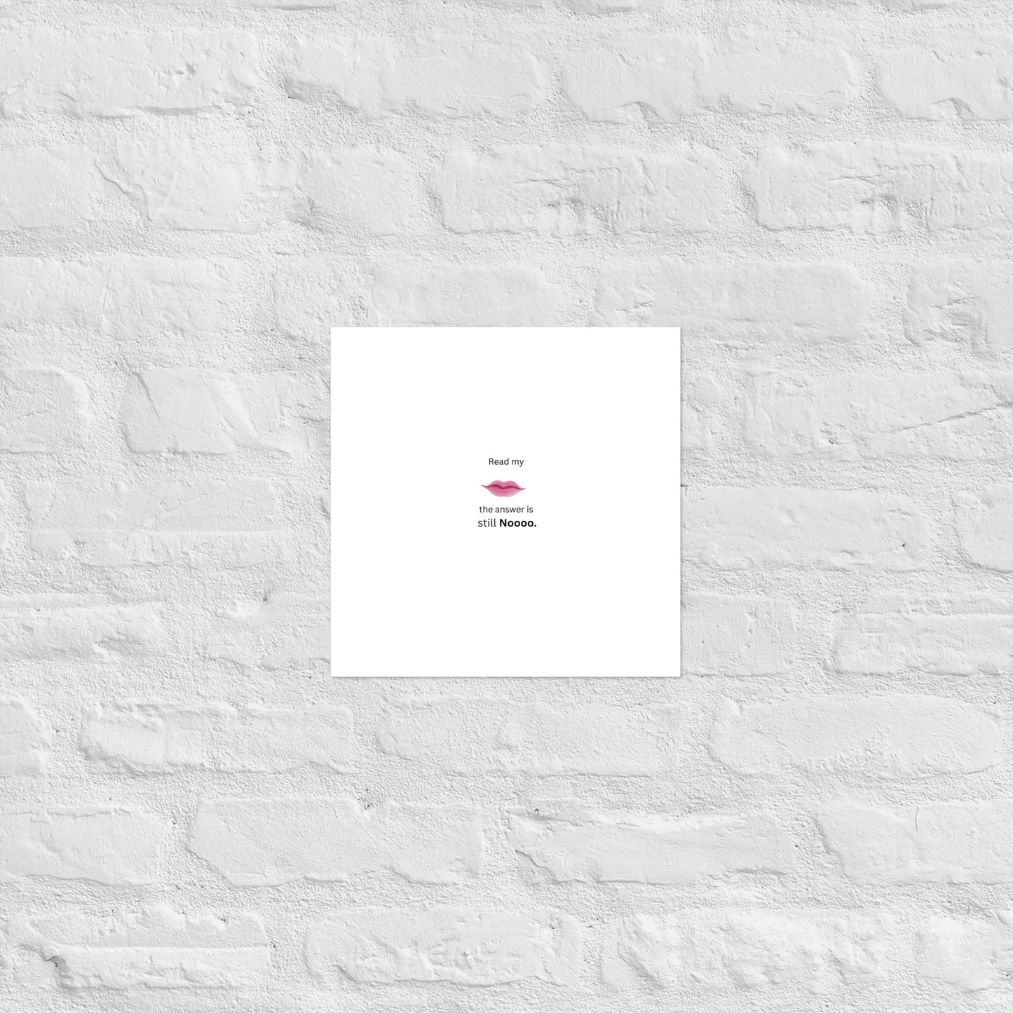 White Poster