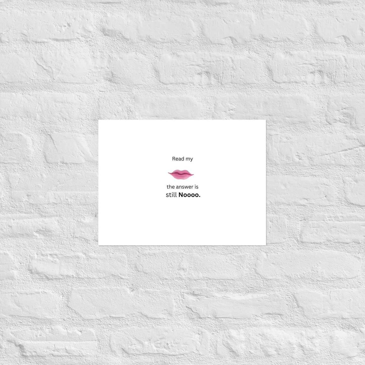 White Poster - 12×16