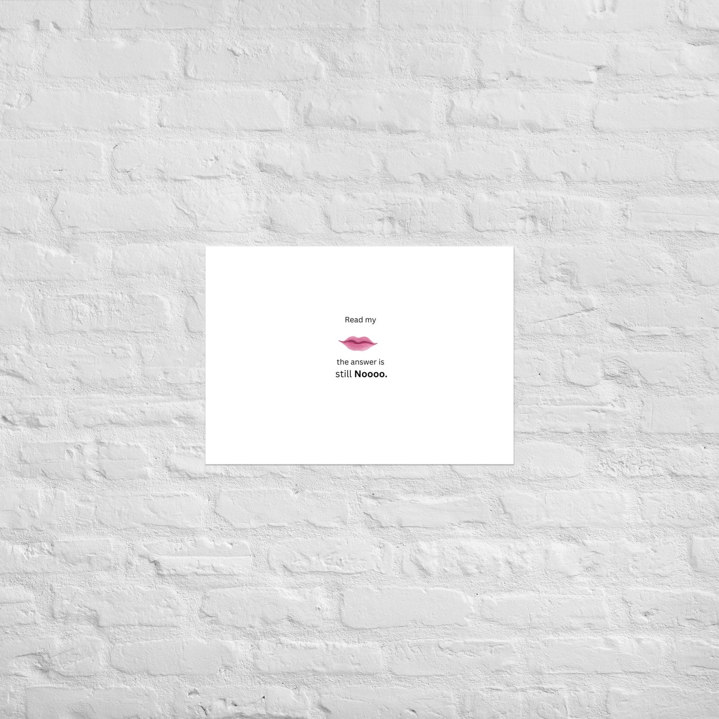 White Poster