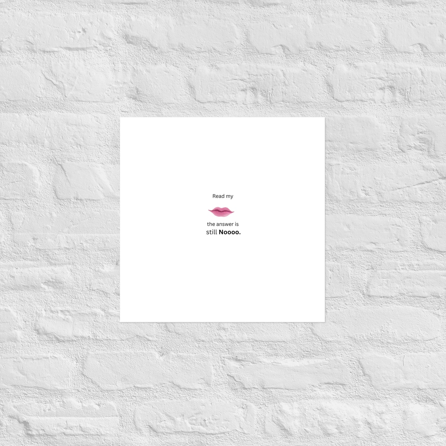 White Poster