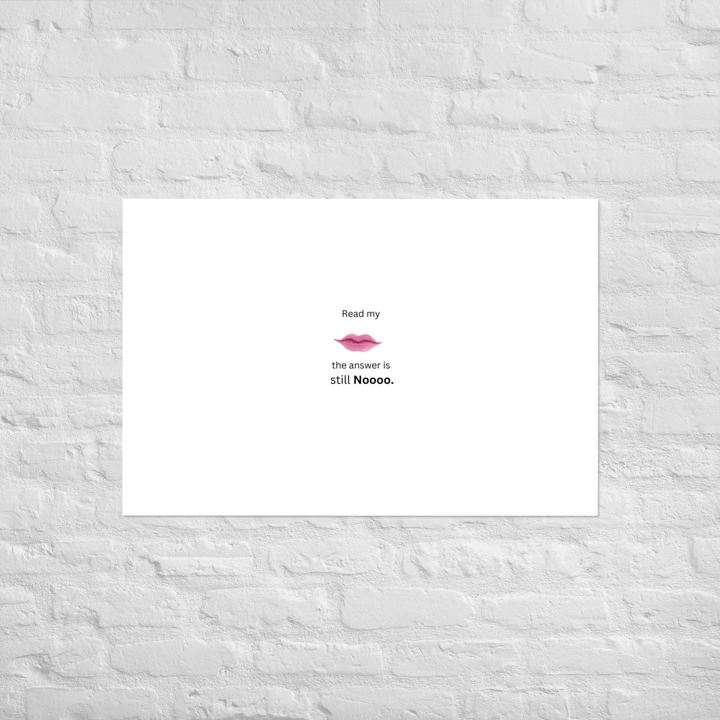 White Poster