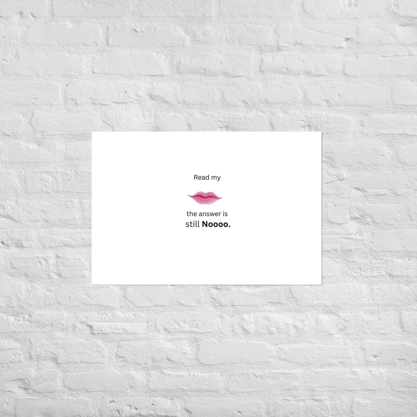 White Poster