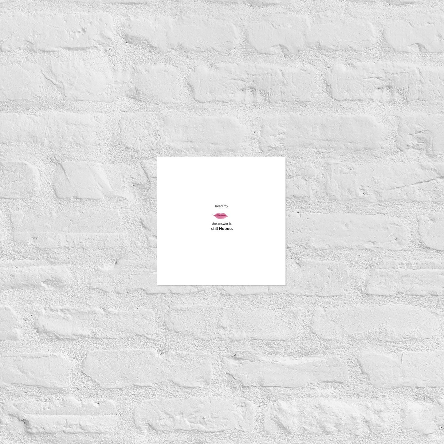 White Poster - 10×10