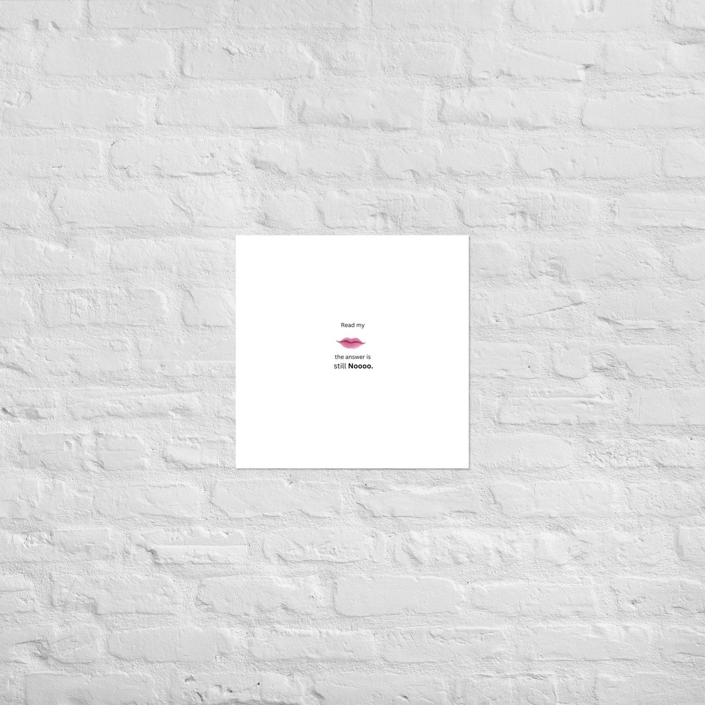 White Poster - 18×18