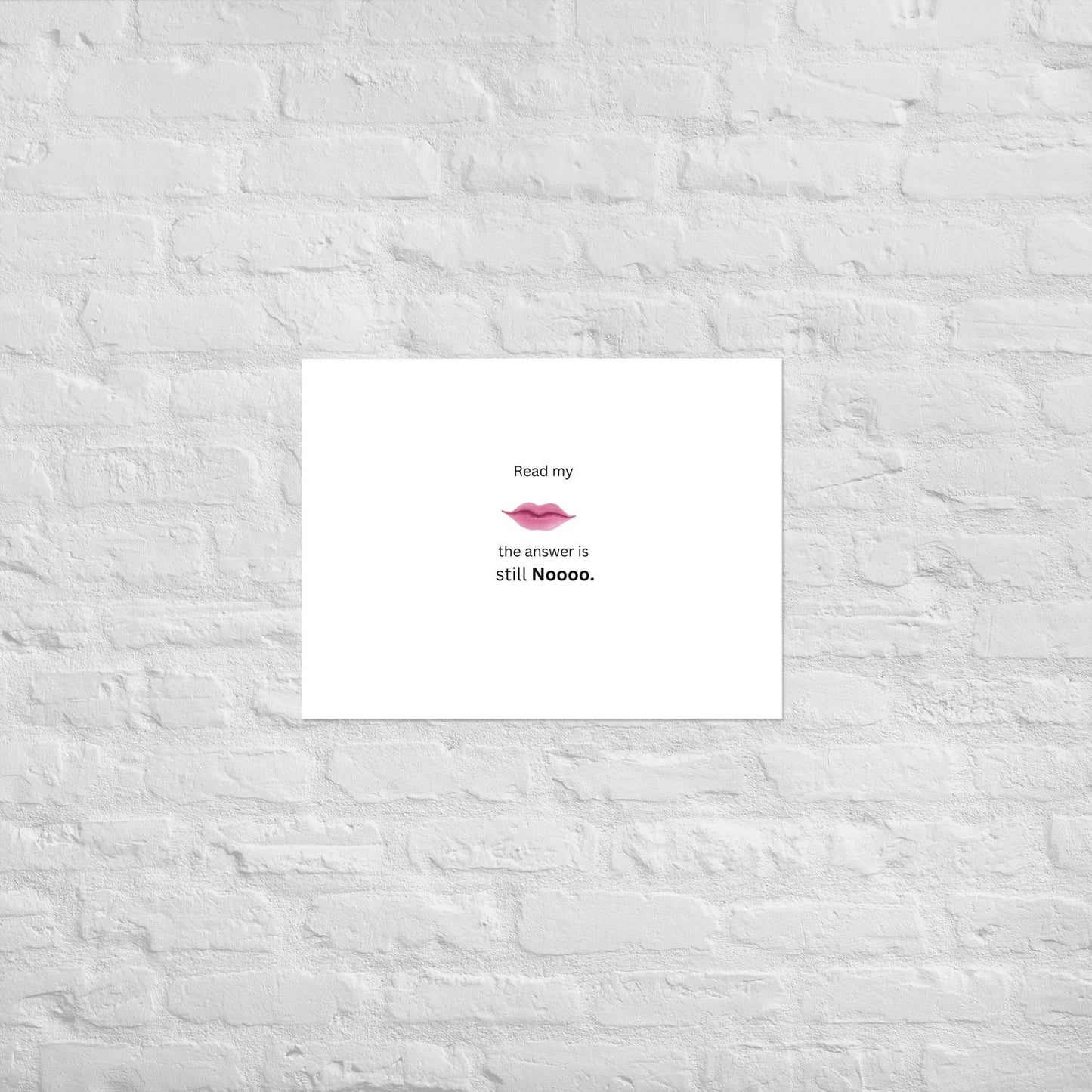 White Poster - 18×24