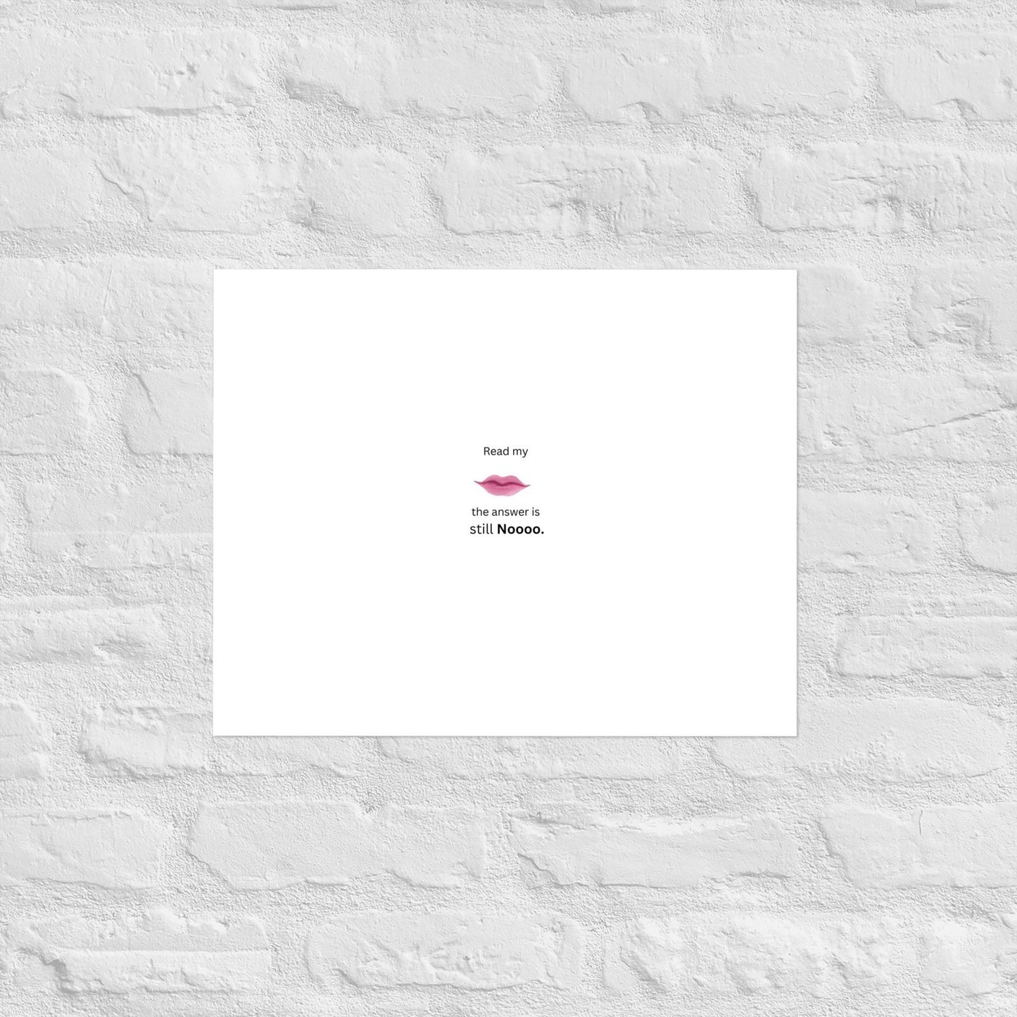 White Poster - 16×20