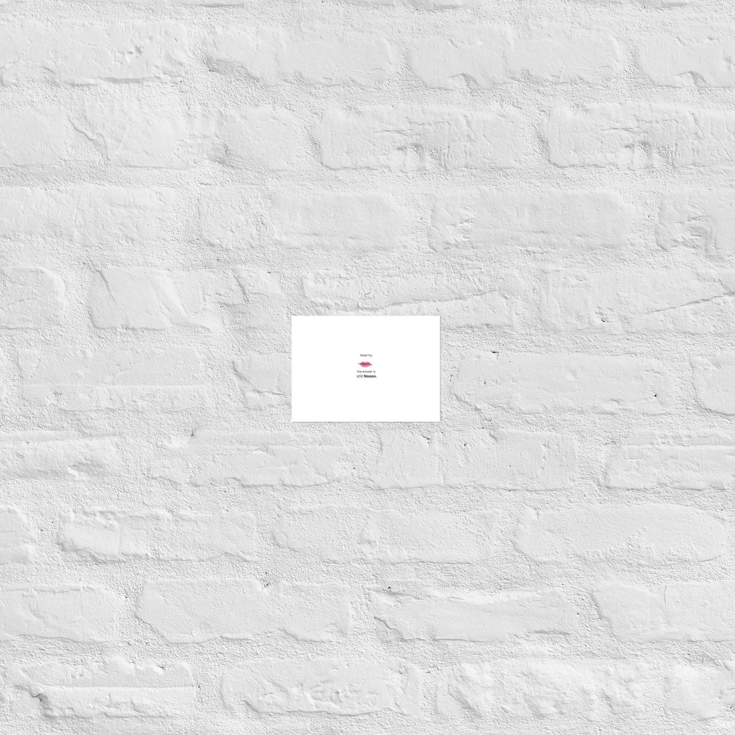 White Poster - 5x7