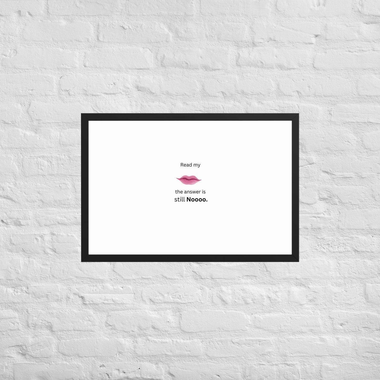 Black Framed Poster