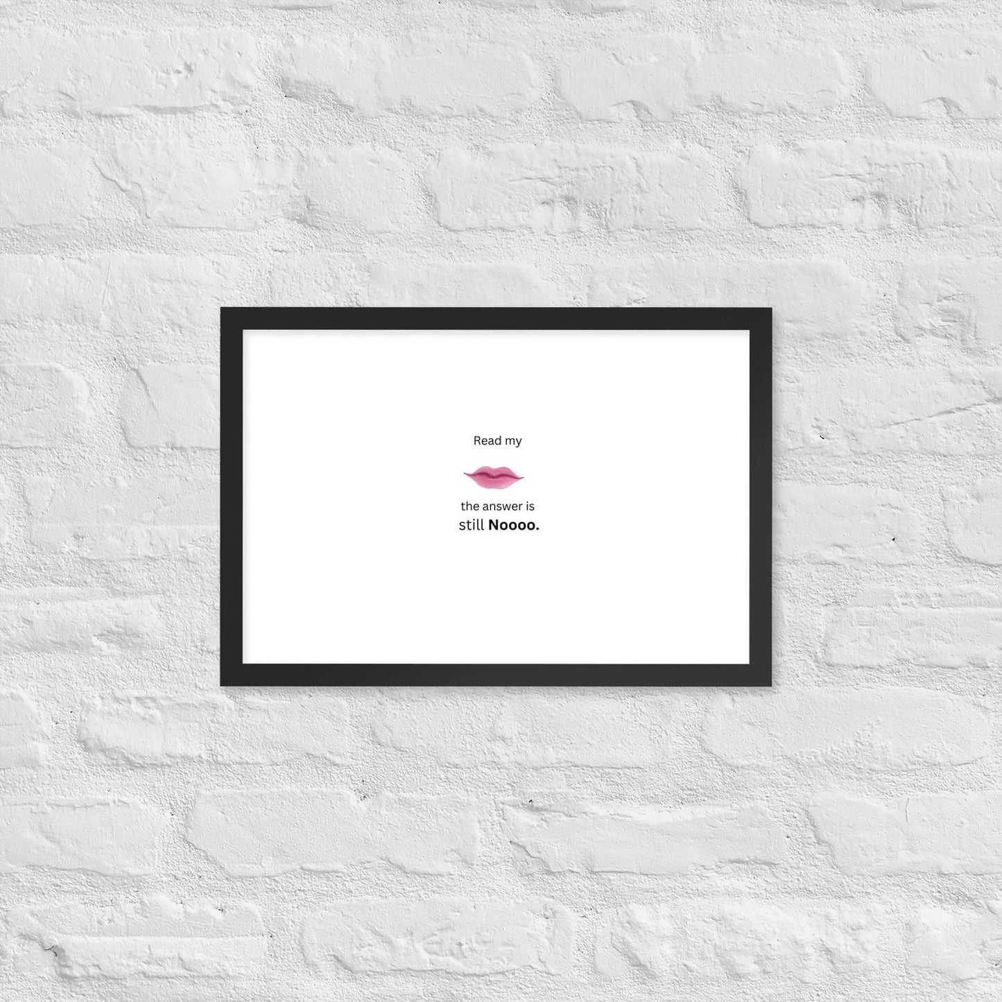 Black Framed Poster - 12×18