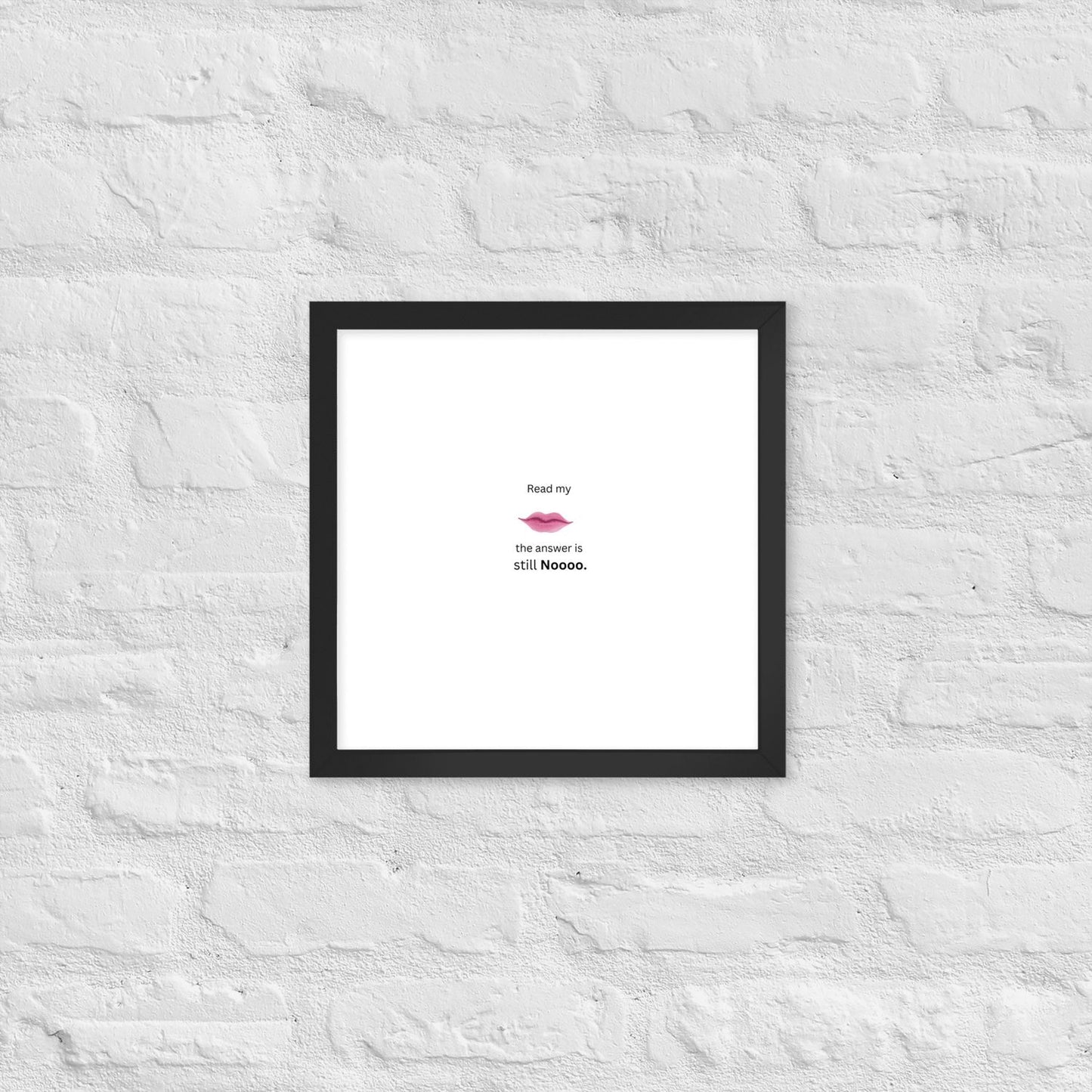 Black Framed Poster - 14×14