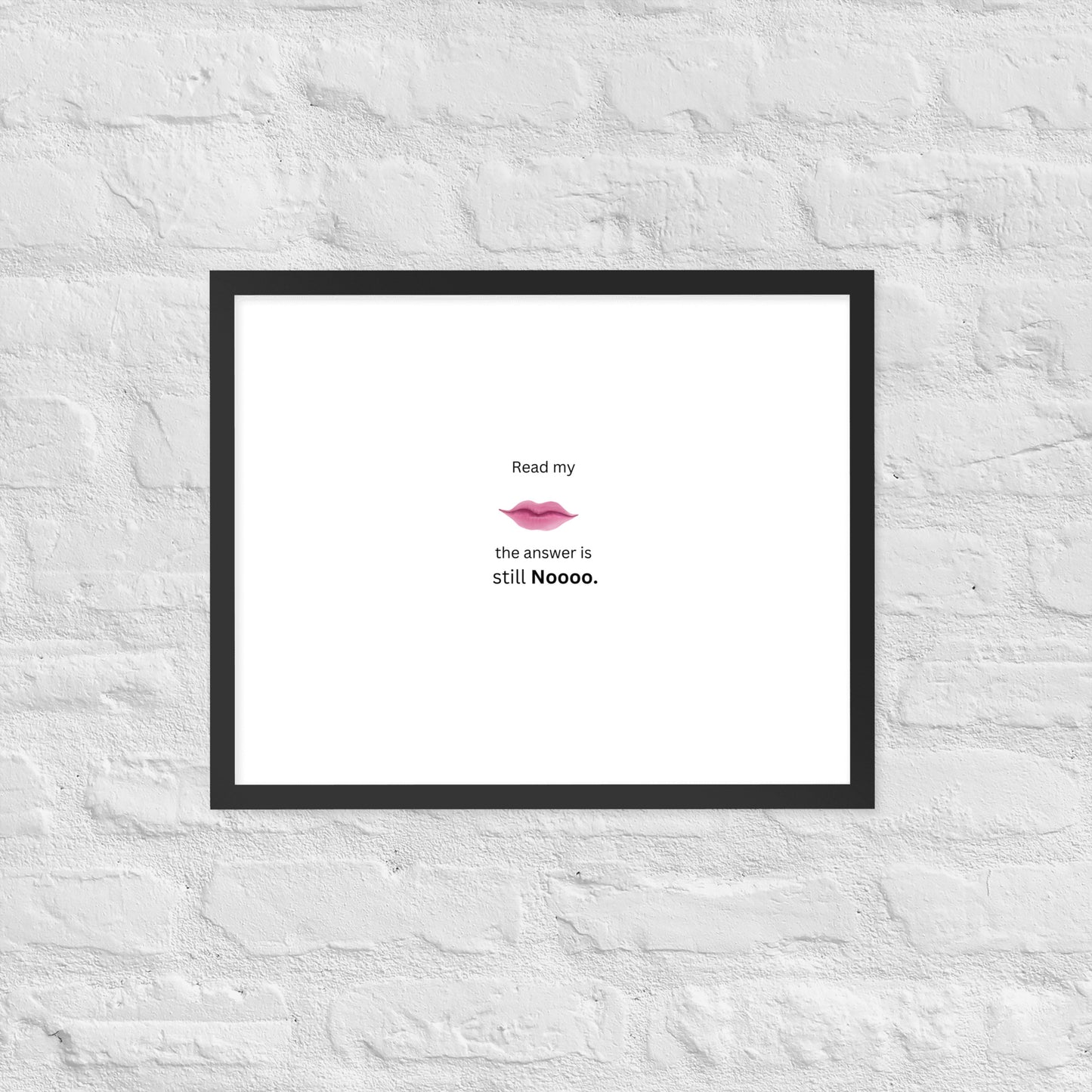 Black Framed Poster