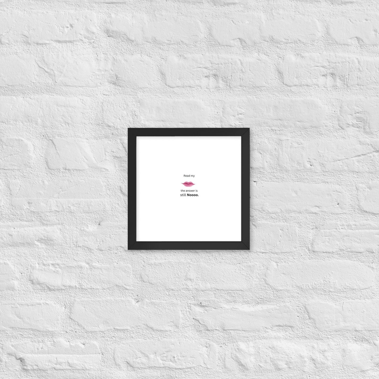 Black Framed Poster - 10×10
