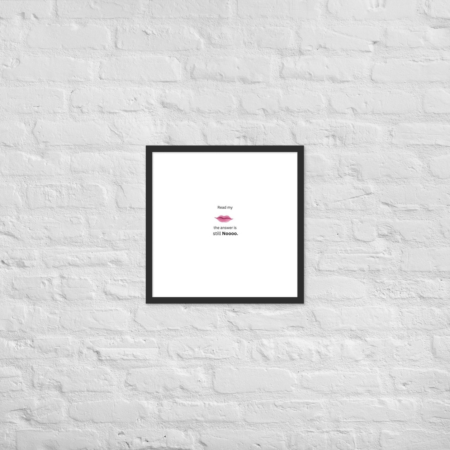 Black Framed Poster - 18×18