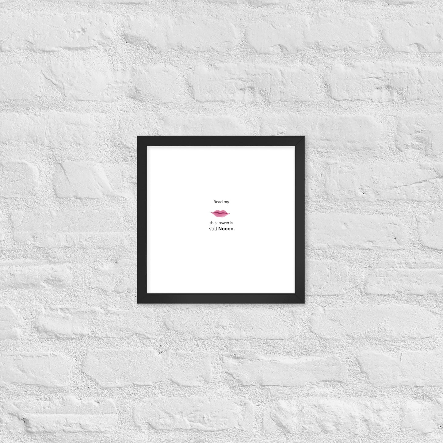 Black Framed Poster