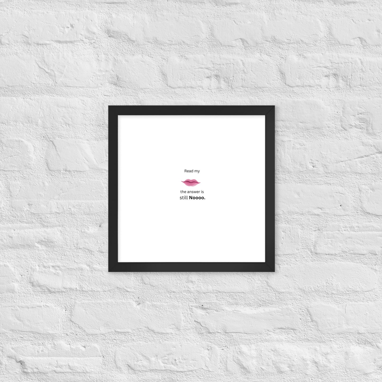 Black Framed Poster